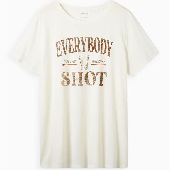 ❤️NWT VINTAGE TORRID TAKE A SHOT SHOTGLASS GRAPHIC TEE - SUMMER - PLUS SIZE - Picture 1 of 9